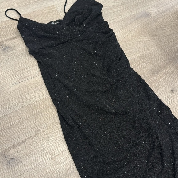 ❗️SOLD❗️Honey boutique high slit glitter maxi dress - Picture 6 of 6